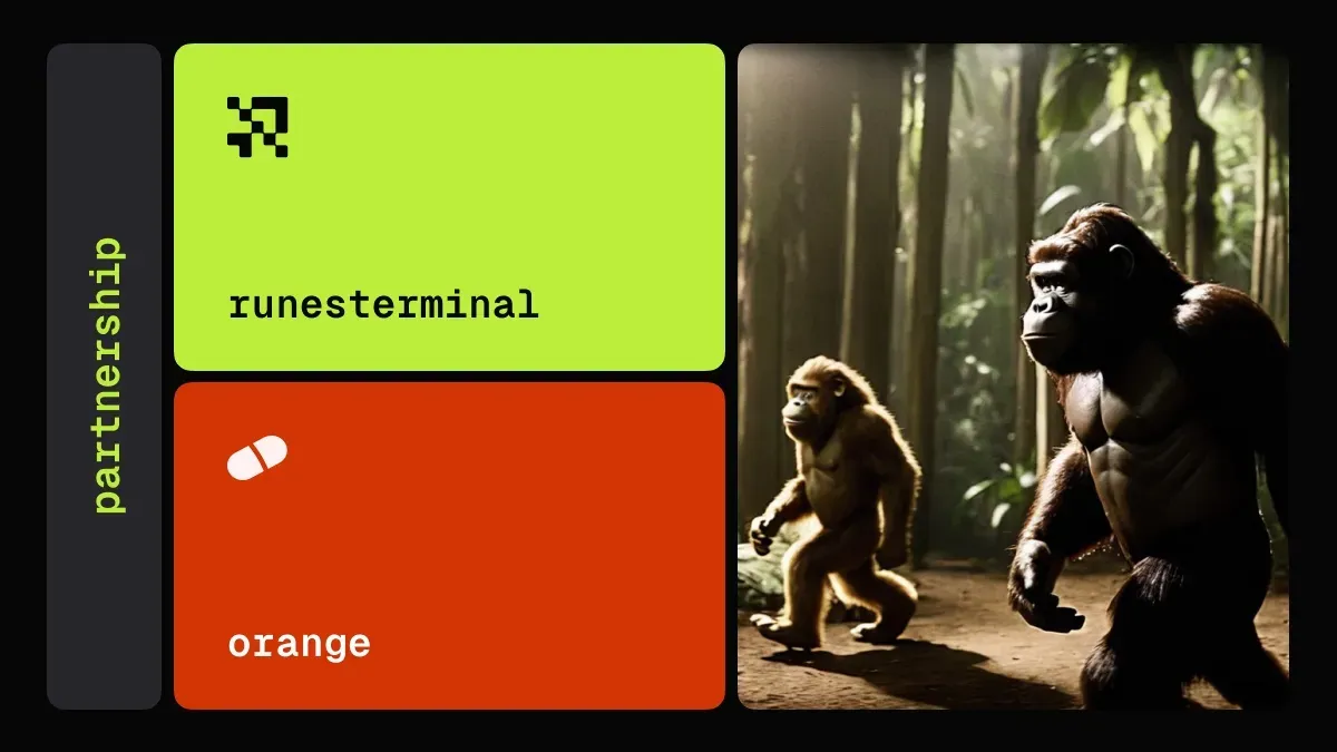 Ramble in the BTC Jungle: RunesTerminal x Orange